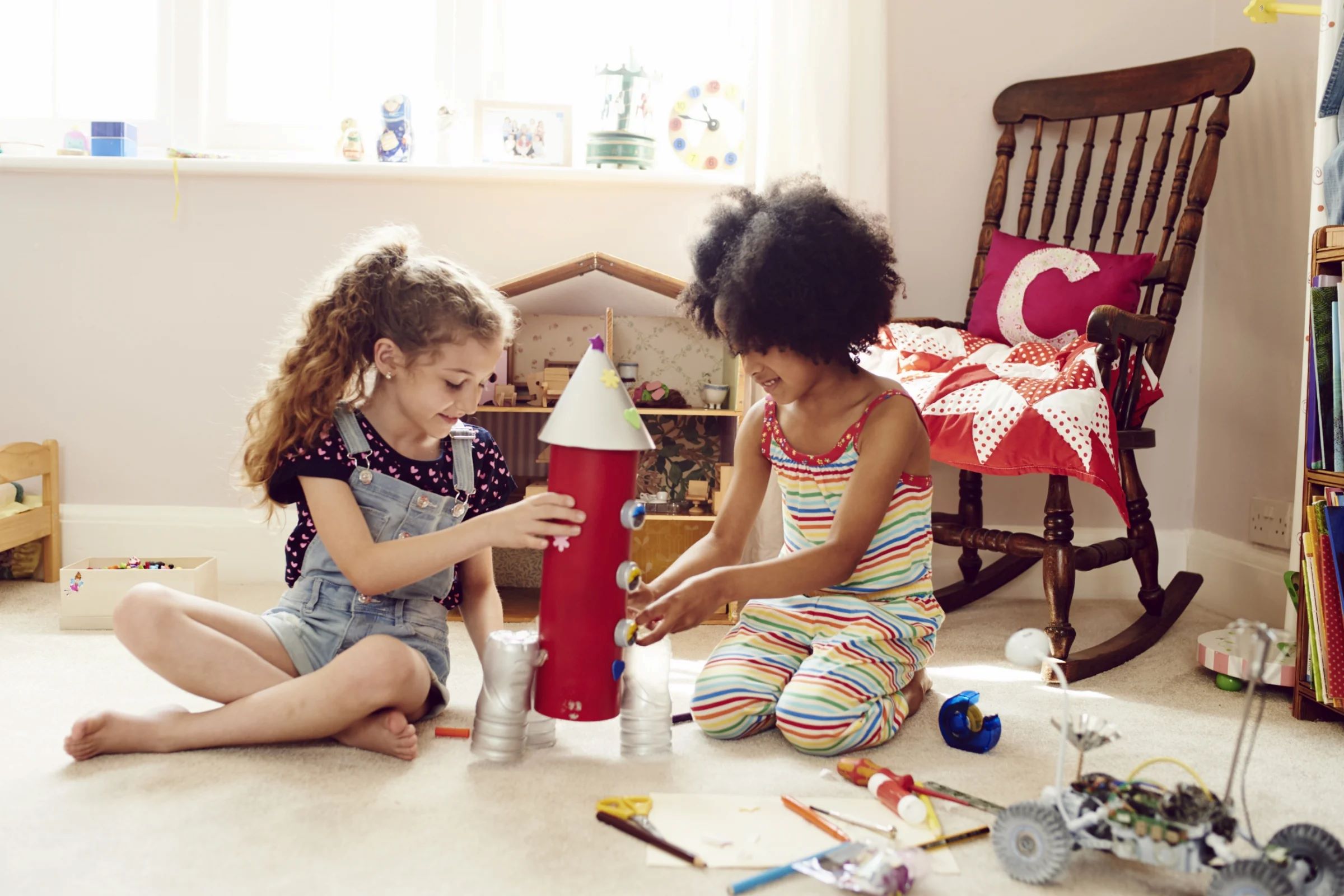 Girls playing