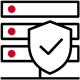 Icon of a secure network