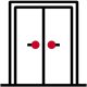 Icon of closed doors